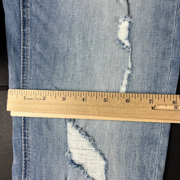 Departwest Jeans Men's 31x29 Skinny Trouper Light Blue Distressed Denim Tag 31 S - Picture 13 of 16